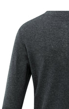 Load image into Gallery viewer, YAYA Suedine trim neckline trim top Anthracite Melange