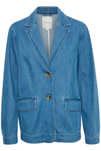 Load image into Gallery viewer, Part Two Cocco blazer Medium Blue Denim