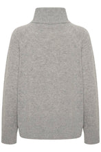 Load image into Gallery viewer, Part Two Leighton roll neck knit Medium Grey Melange