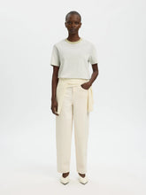Load image into Gallery viewer, Selected Essential stripey T shirt Lint Bright White - CW CW