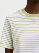 Load image into Gallery viewer, Selected Essential stripey T shirt Lint Bright White - CW CW