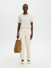 Load image into Gallery viewer, Selected Essential stripey T shirt Lint Bright White - CW CW