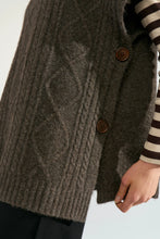 Load image into Gallery viewer, Numph Joline cable poncho Black Coffee