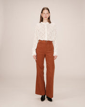 Load image into Gallery viewer, Grace & Mila Samba corduroy patch pocket wide trousers Brick