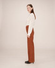 Load image into Gallery viewer, Grace & Mila Samba corduroy patch pocket wide trousers Brick