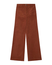 Load image into Gallery viewer, Grace & Mila Samba corduroy patch pocket wide trousers Brick