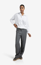 Load image into Gallery viewer, YAYA Pleat detail blouson cotton shirt Pure White