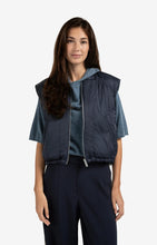 Load image into Gallery viewer, YAYA Reversible quilted body warmer Inkwell Blue