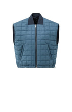 Load image into Gallery viewer, YAYA Reversible quilted body warmer Inkwell Blue