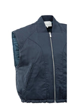 Load image into Gallery viewer, YAYA Reversible quilted body warmer Inkwell Blue