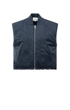 Load image into Gallery viewer, YAYA Reversible quilted body warmer Inkwell Blue