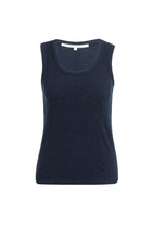 Load image into Gallery viewer, YAYA Ribbed melange vest Navy Blazer Blue - CW CW