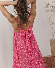 Load image into Gallery viewer, Grace & Mila Karla bow back meadow print dress Rose
