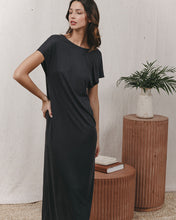 Load image into Gallery viewer, Grace & Mila Khloe silk touch jersey dress Anthracite
