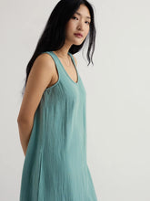 Load image into Gallery viewer, Seasalt Hlleborine crinkle dress Sardine