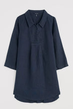 Load image into Gallery viewer, Seasalt tide clock linen tunic Maritime