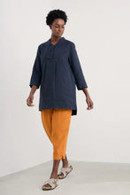 Load image into Gallery viewer, Seasalt tide clock linen tunic Maritime