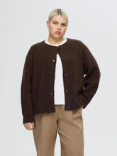 Load image into Gallery viewer, Selected Lulu short cardigan Coffee Bean