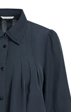 Load image into Gallery viewer, YAYA Pleated detail shirt Dark Navy