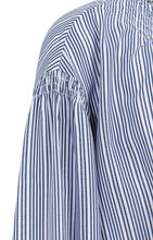 Load image into Gallery viewer, YAYAStriped blouse with shirred detail Navy Blazer Design - CW CW