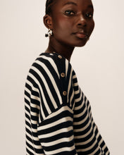 Load image into Gallery viewer, Grace & Mila Pachamama striped sweater Marine