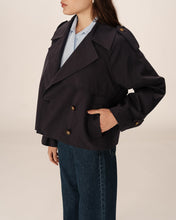 Load image into Gallery viewer, Grace & Mila Printemps trench jacket Marine