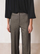 Load image into Gallery viewer, Indi & Cold Herringbone suit trouser Carbon