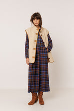 Load image into Gallery viewer, Ind & Cold Checkered dress Chocolate Blue