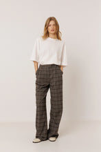 Load image into Gallery viewer, Indi & Cold Noe window pane check trousers Mottled Grey