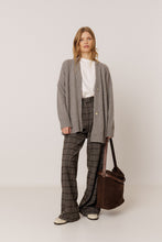 Load image into Gallery viewer, Indi & Cold Noe window pane check trousers Mottled Grey