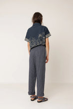 Load image into Gallery viewer, Indi & Cold Pleated pinstripe trouser Indigo Blue - CW CW