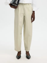 Load image into Gallery viewer, Selected Millie barrel leg cotton trouser Moonstruck