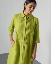 Load image into Gallery viewer, Bibico Lucy linen dress Citronelle - CW CW