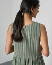 Load image into Gallery viewer, Bibico Elaine double gauze sundress Green Stripe - CW CW