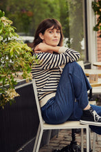 Load image into Gallery viewer, Part Two Tanisha cardigan Whitecap Gray Stripe
