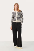 Load image into Gallery viewer, Part Two Tanisha cardigan Whitecap Gray Stripe