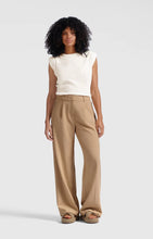 Load image into Gallery viewer, YAYA Woven stripe side trouser Croissant Brown