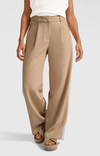 Load image into Gallery viewer, YAYA Woven stripe side trouser Croissant Brown