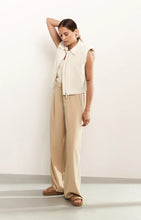 Load image into Gallery viewer, YAYA Woven stripe side trouser Croissant Brown