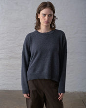 Load image into Gallery viewer, Bibico Layla merino wool oversized jumper Grey Marle