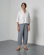 Load image into Gallery viewer, Bibico Lorren gingham check trousers Navy - CW CW