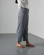 Load image into Gallery viewer, Bibico Lorren gingham check trousers Navy - CW CW