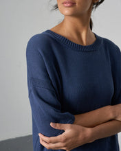 Load image into Gallery viewer, Bibico Lisa cotton knit jumper Navy - CW CW