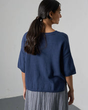 Load image into Gallery viewer, Bibico Lisa cotton knit jumper Navy - CW CW