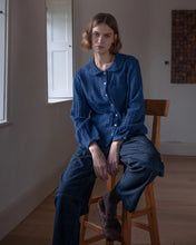 Load image into Gallery viewer, Bibico Jolene gingham textured check shirt Petrol