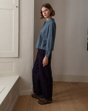 Load image into Gallery viewer, Bibico Jolene peter pan collar shirt Chambray