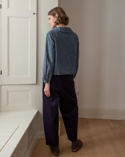 Load image into Gallery viewer, Bibico Jolene peter pan collar shirt Chambray