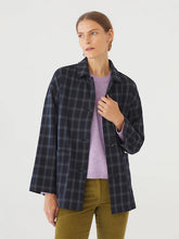 Load image into Gallery viewer, Nice Things Window pane check Jacket Bluish Black