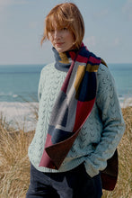 Load image into Gallery viewer, Seasalt Notebook scarf in Border Bright Olive - CW CW