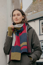 Load image into Gallery viewer, Seasalt Notebook scarf in Border Bright Olive - CW CW
